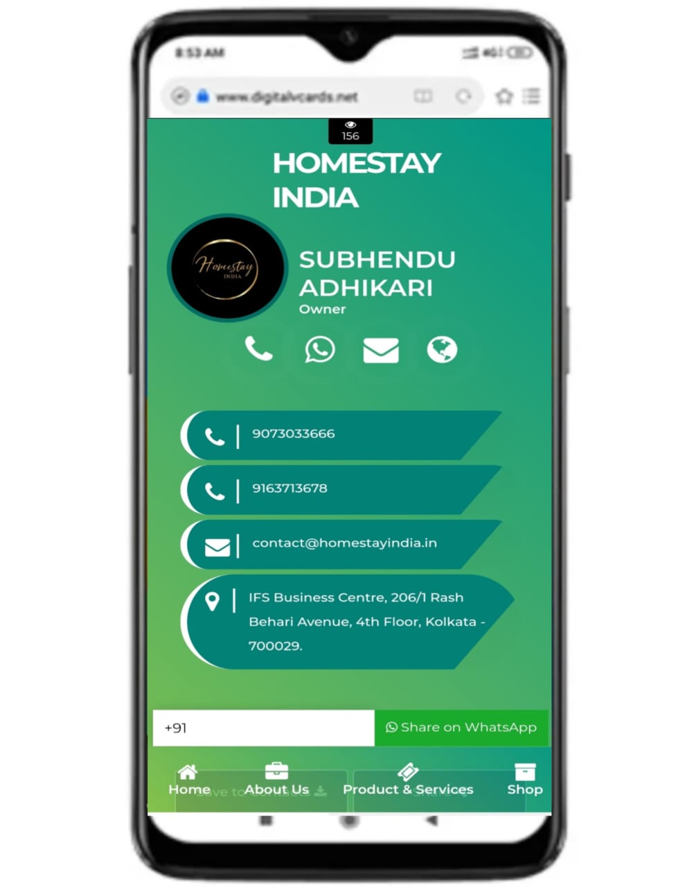 Digital Business Card Template 10